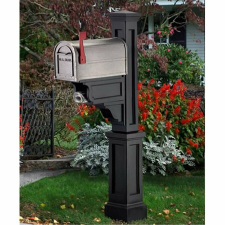 MAYNE 5810B 27 x 8 x 56 Black Vinyl Dover Mailbox Post MA375731